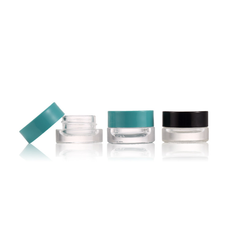 3 ml 5 ml 7 ml 9 ml Empty Clear Cosmetic Glass Jar With Plastic Cap