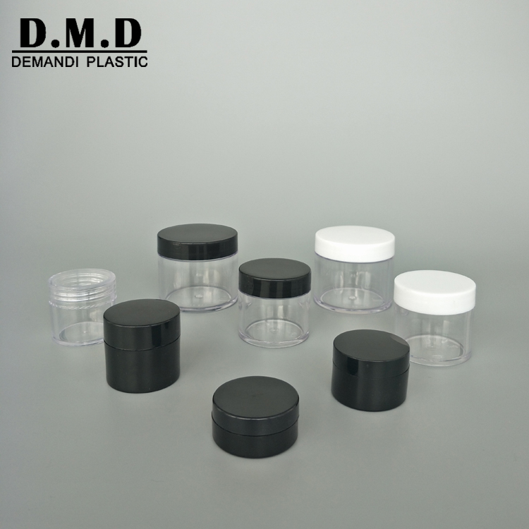 3 ml 5g 5 ml 10 g 10 ml 15 g 20 g 25g 1 oz 30 ml 50 ml 60 grams 2oz 120 ml plastic empty clear transparent cosmetic jar with lid