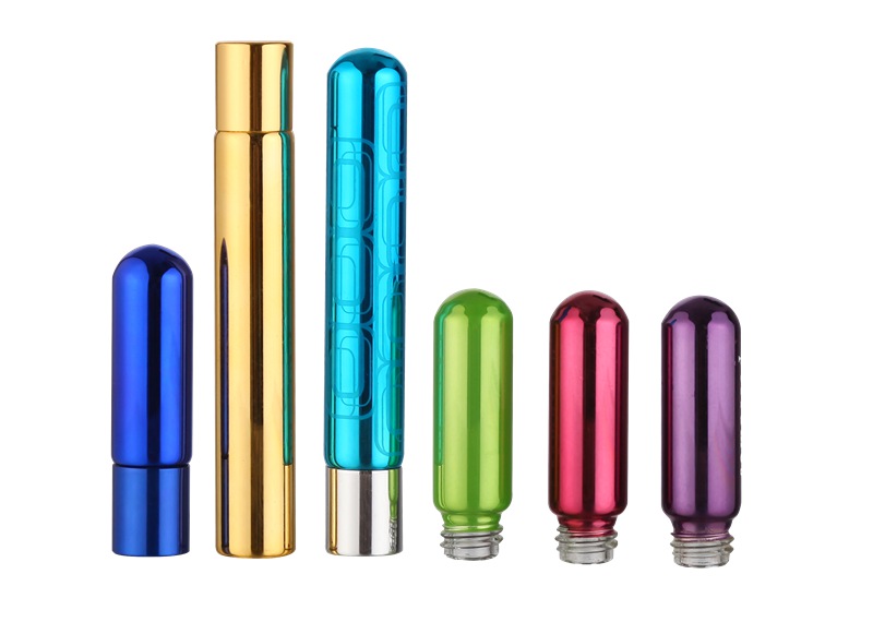 3 ml Clear Glass Roll-On Bottles With silver Screw Tops Essential Oil