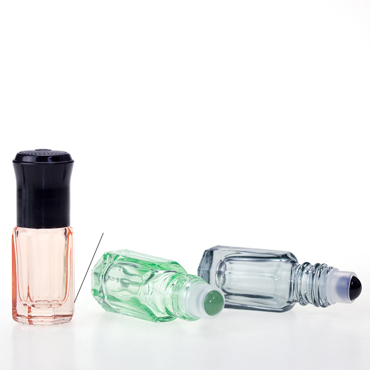3 ml empty mini glass bottled essential oil bottle can be filled with perfume bottle