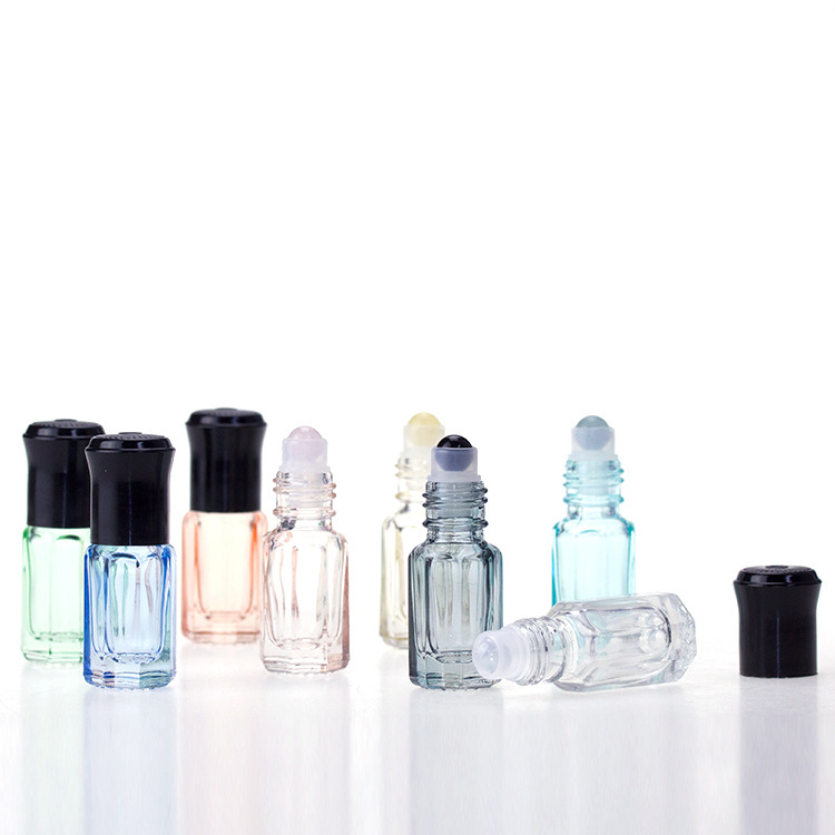 3 ml empty mini glass bottled essential oil bottle can be filled with perfume bottle