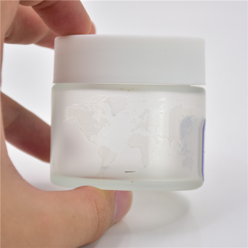 3 oz 4 oz frosted childproof glass jars child resistant container with airtight smell proof lid