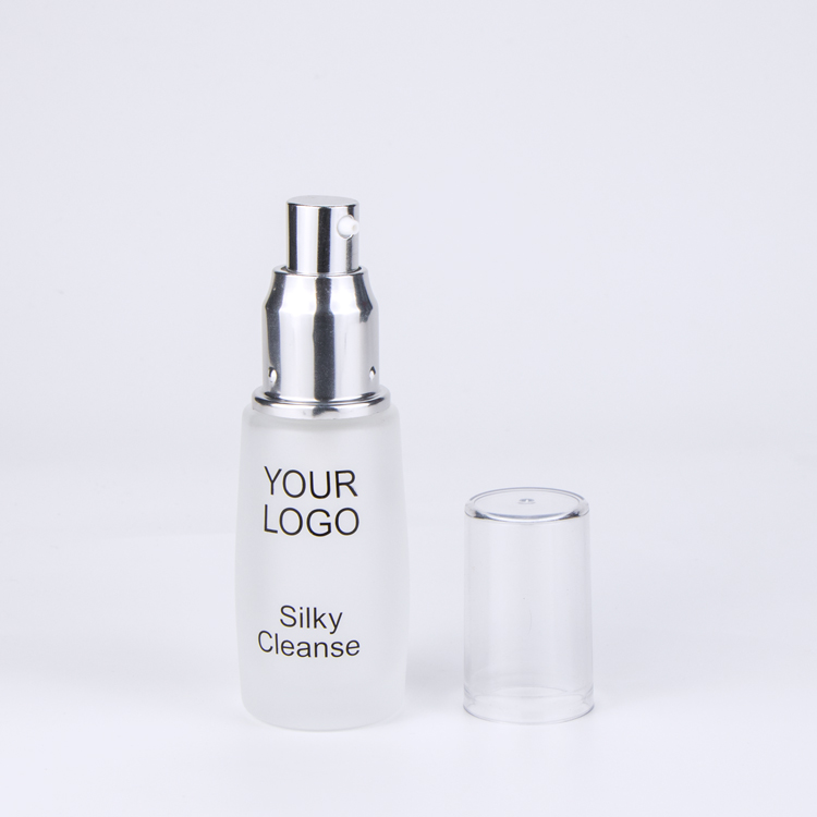 30 35 ml bb cream squeeze cosmetic lotion spray packaging liquid foundation cream frosted glass bottles with pump cap