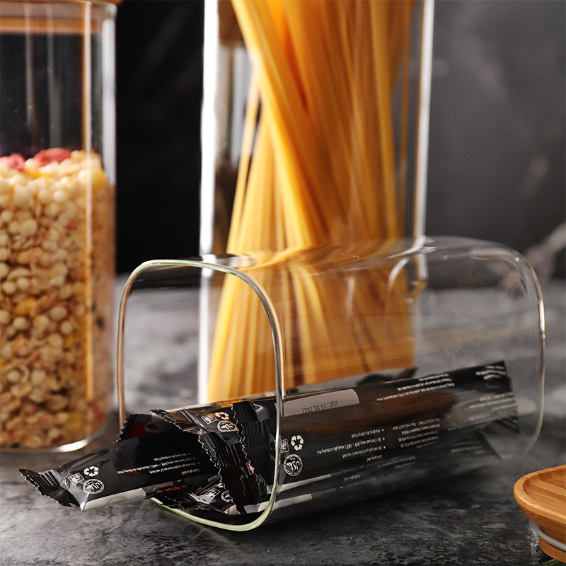 30 40 60 80 100 120 200 300 500 ml Glass Jar Container With Bamboo Lid For Storage