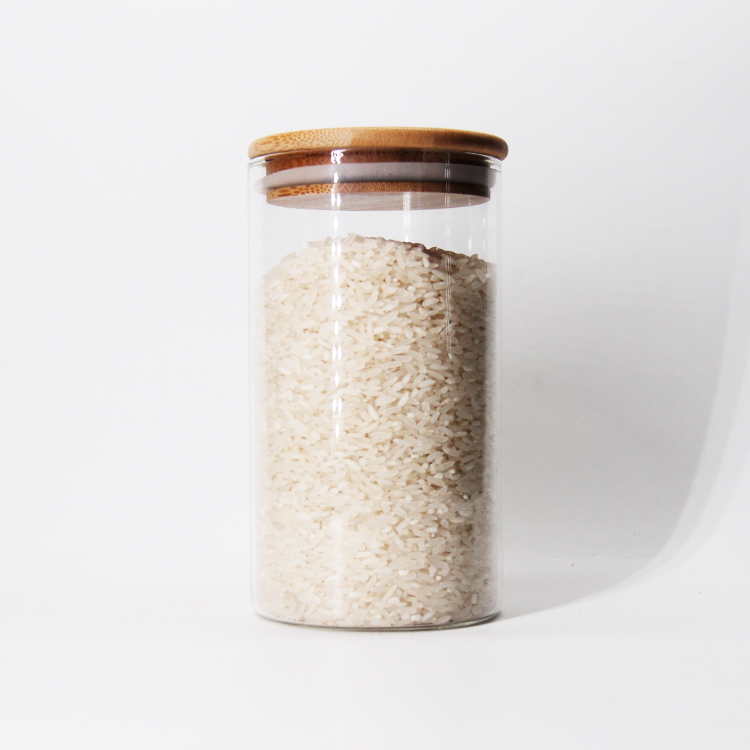 30 40 60 80 100 120 200 300 500 ml high Borosilicate Glass Jar Container With Bamboo Lid For Storage