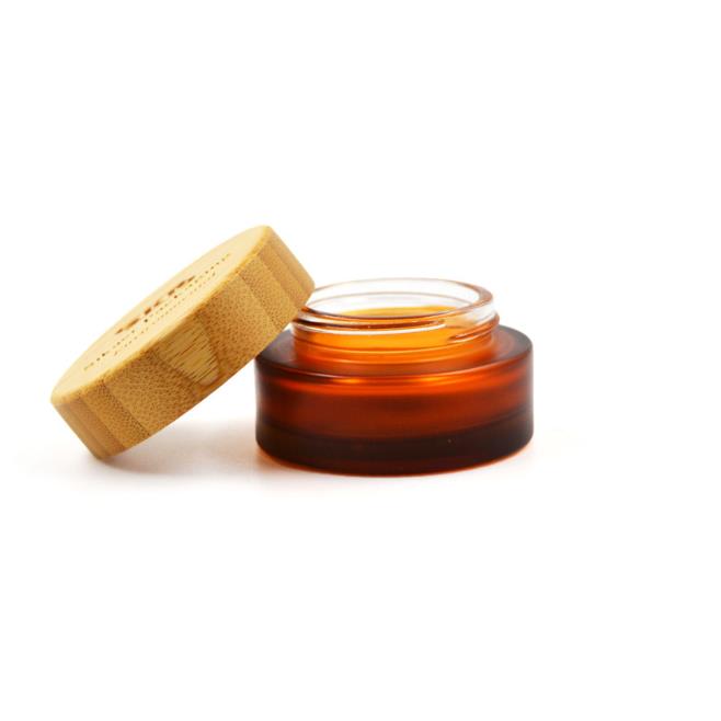 30 50 100g frosted amber glass skincare cream jar 10ml essential oil dropper bottle 100ml lotion spray bottle with bamboo top