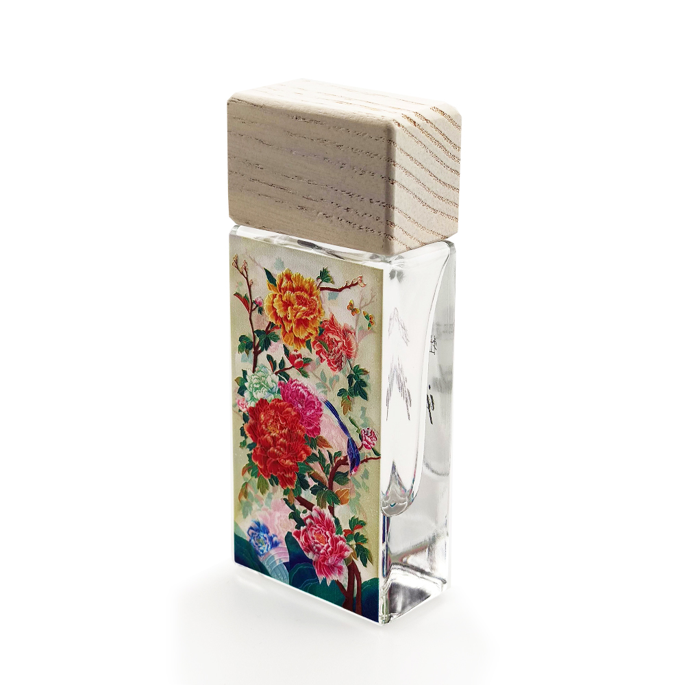 30/50/80/100ml new arrival special UV printing luxury custom made rectangle shaped glass spray pump perfume cologne bottle