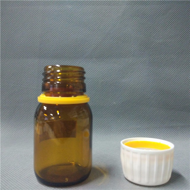 30 60 100 125 150 200 ml amber bullet round syrup pharmaceutical glass bottles with cap