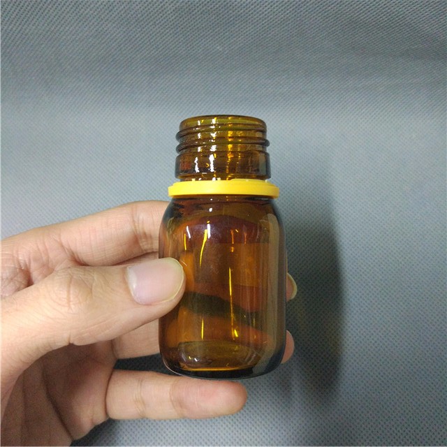 30 60 100 125 150 200 ml amber bullet round syrup pharmaceutical glass bottles with cap