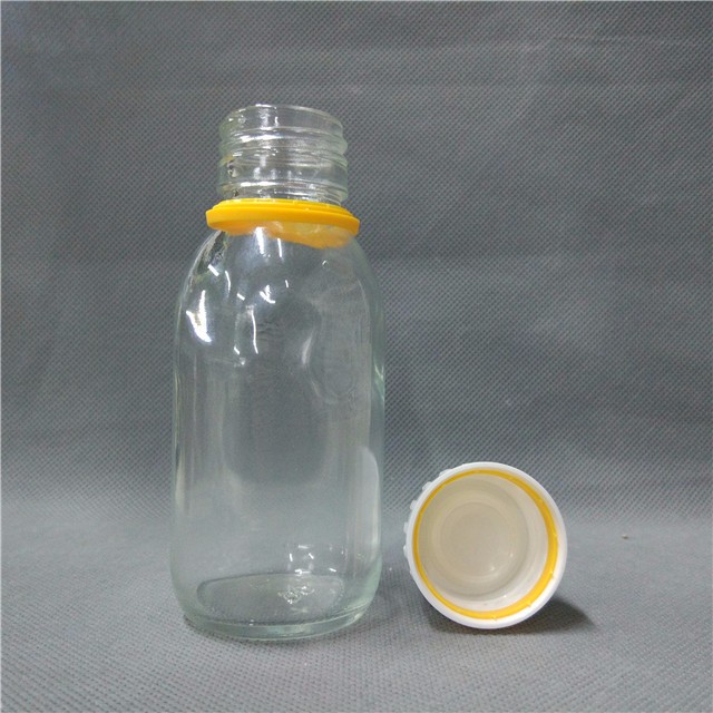 30 60 100 125 150 200 ml amber bullet round syrup pharmaceutical glass bottles with cap