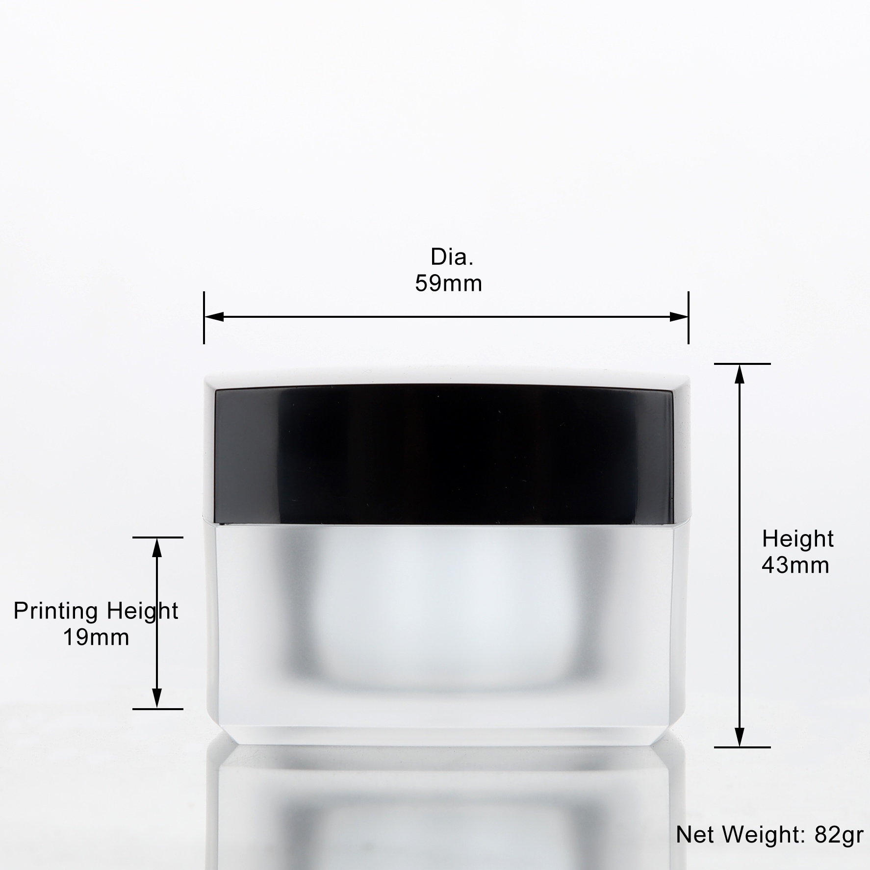 30 g 50 g transparent acrylic cream jar, face cream jar, high quality 30 g 50 g cosmetics packing