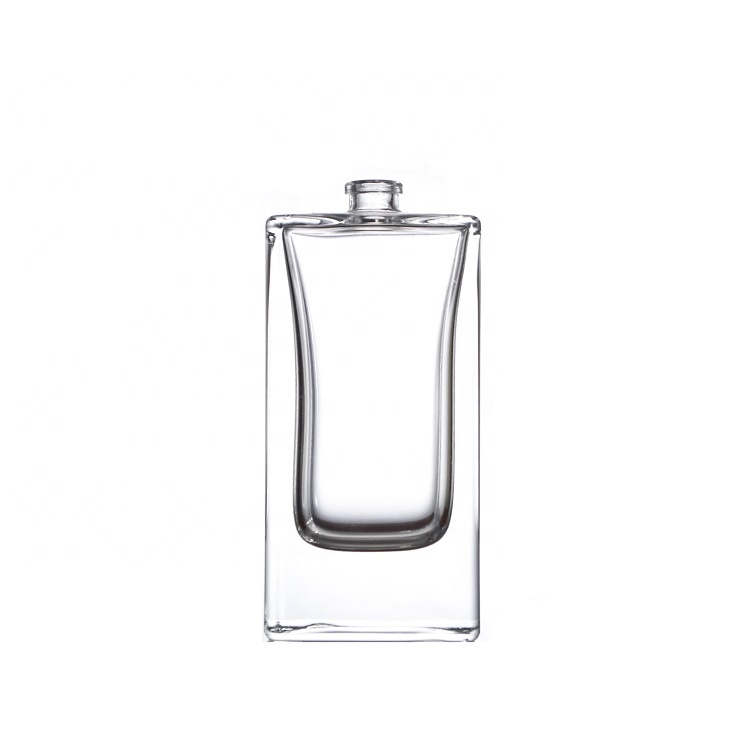 30 ml 50 ml 100ml screen printing and glass material luxury square perfume glass bottle with spray