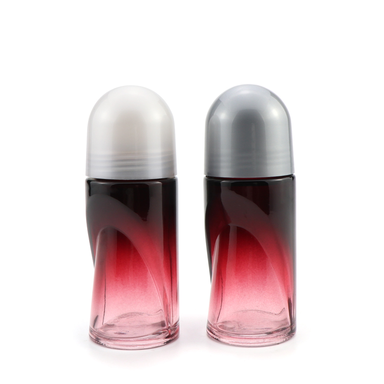 30 ml 50 ml 60 ml oval shape transparent empty roll on glass deodorant stick container/bottles for body cream