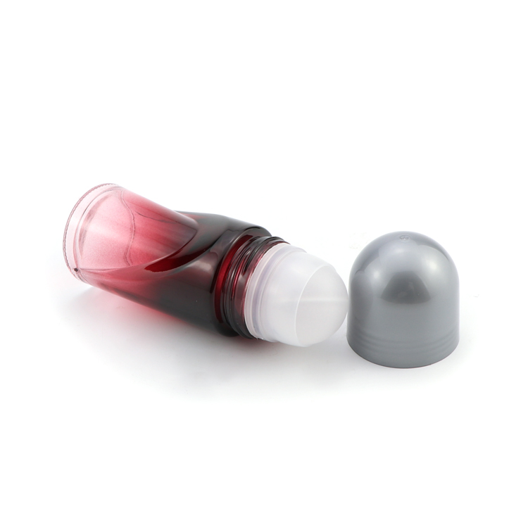 30 ml 50 ml 60 ml oval shape transparent empty roll on glass deodorant stick container/bottles for body cream