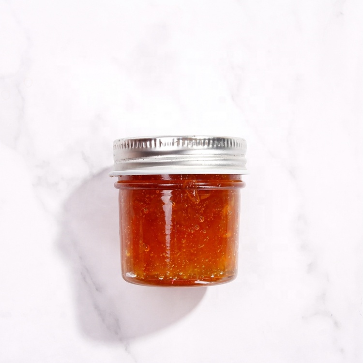 30 ml 60 ml 120 ml Tapered shape mini glass jam jar for honey storage with screw lid