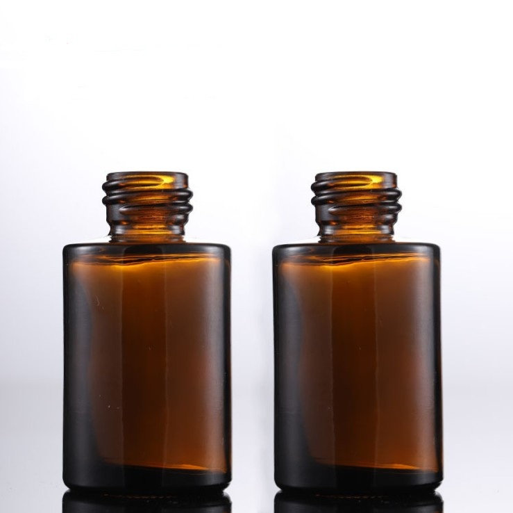 30 ml Glass Frosted Liquid Flat Top Dropper Bottle Essential Oil Serum Bottle with Dropper