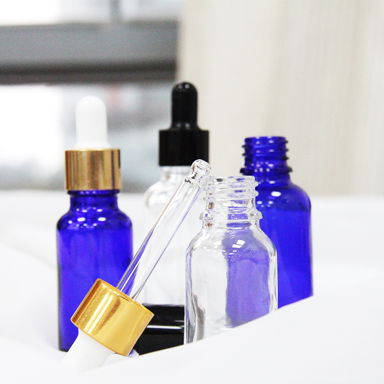 30 ml Glass Green Essential Oil Glass Dropper Bottle For Aroma With Child-Proof Cap