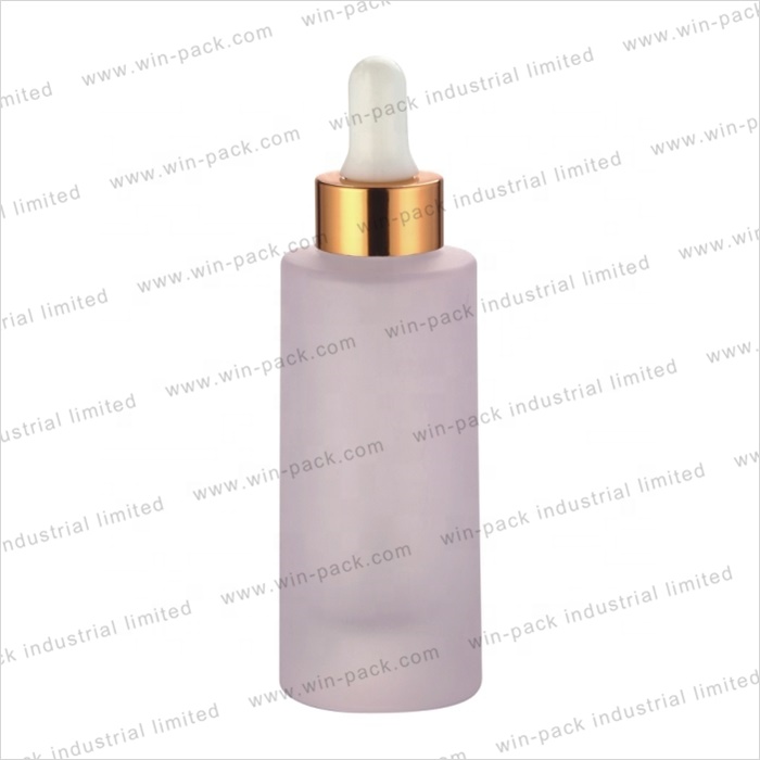 30 ml empty frosted custom color cosmetic glass dropper for essential oil bottle
