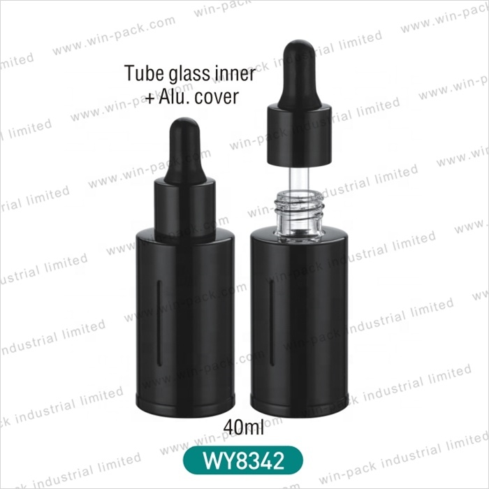 30 ml empty frosted custom color cosmetic glass dropper for essential oil bottle