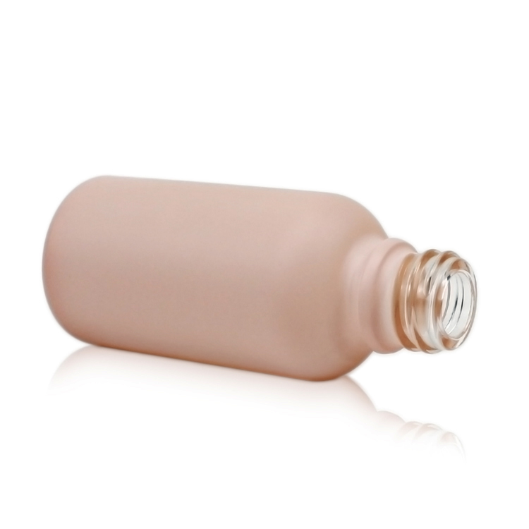 30 ml frosted pink dropper serum glass containers bottle glass bottle