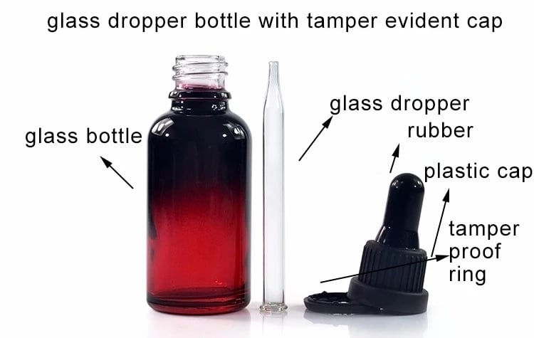 30 ml glass dropper bottle luxury matte black white amber essential hair oil bottles