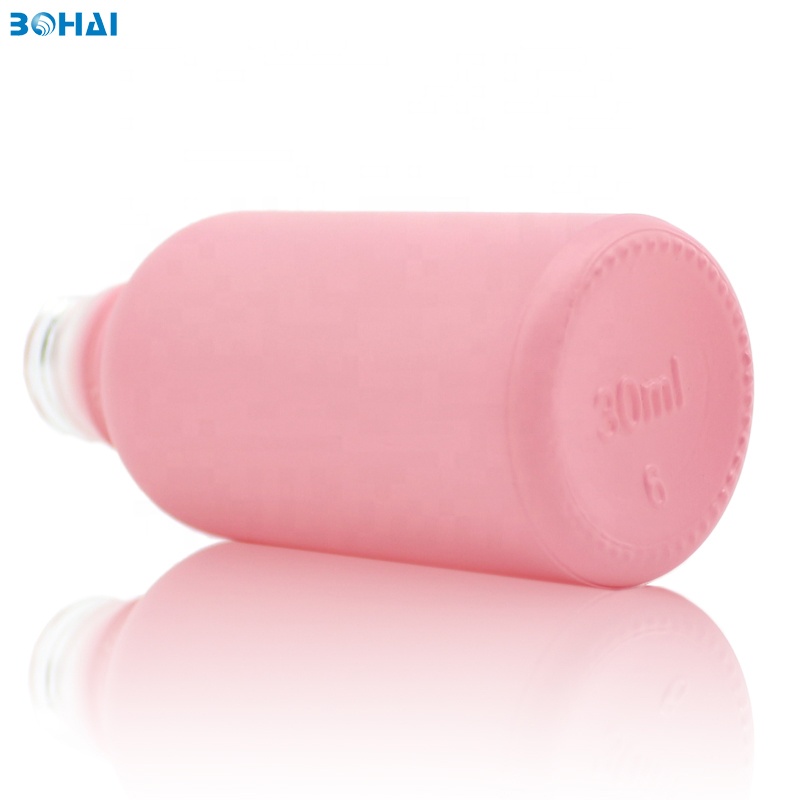 30 ml serum pink dropper bottle for essential CBD oil
