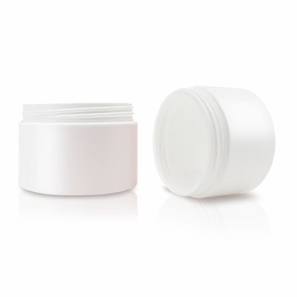 300 ml BPA Free Plastic HDPE Natural White HDPE cream Jars hand soap Containers jars with red lid