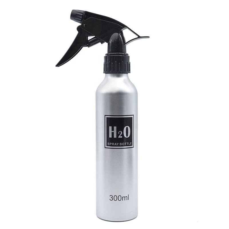 300ML Aluminum Fine Mist Trigger Spray Bottle Aluminum Spray Water Bottle For Salon Barber Stylist Bottle