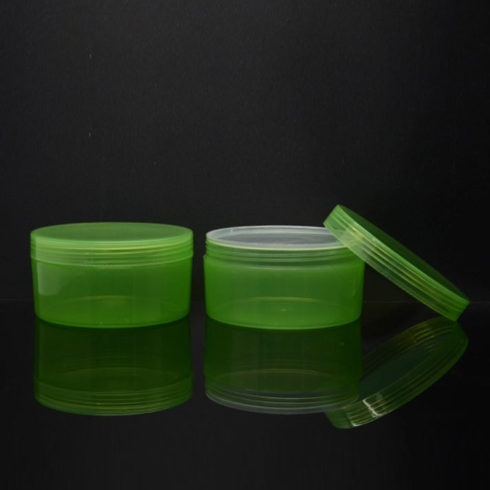 300ML Food Grade PP Transparent Plastic Cosmetic Cream Jar With Gasket