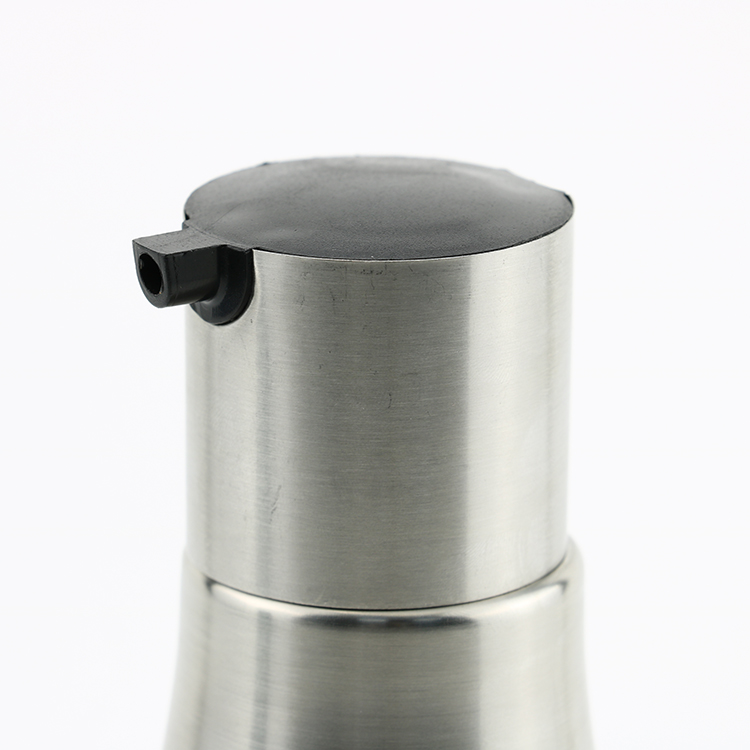 300ML Oil Glass Bottle New Design Stainless Steel Lid For Oiler Cruet Condiment Packing