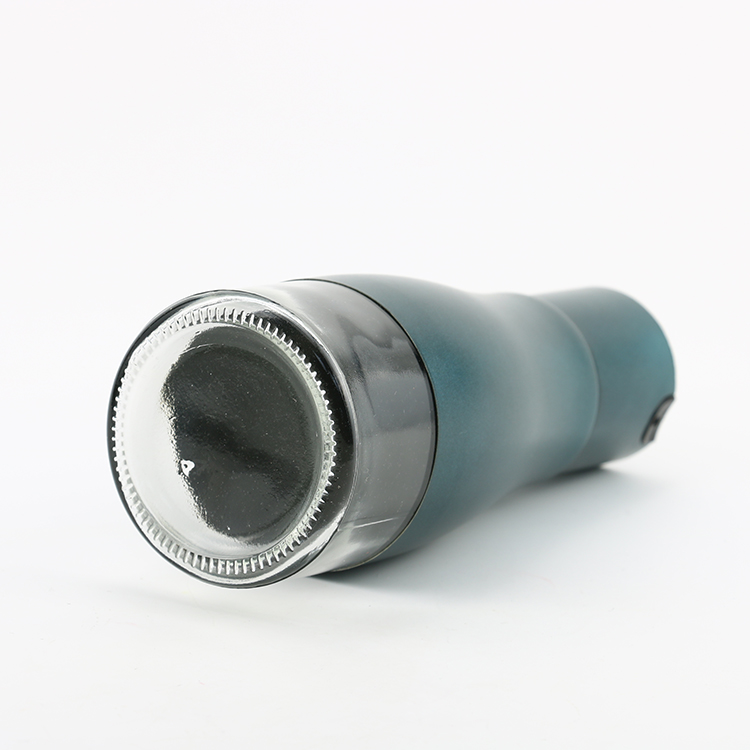 300ML Oil Glass Bottle New Design Stainless Steel Lid For Oiler Cruet Condiment Packing