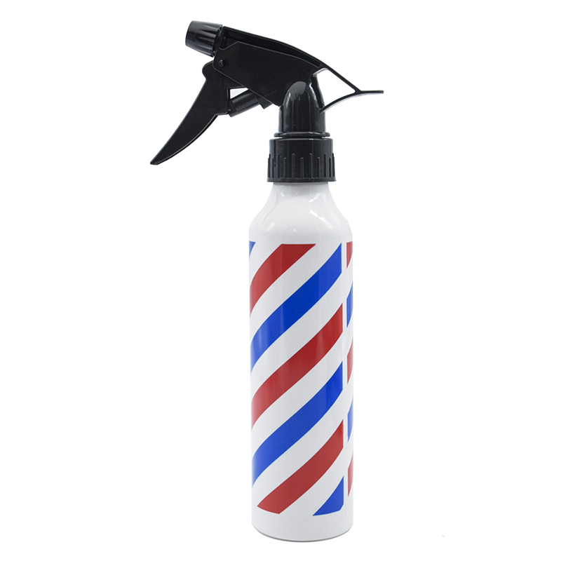 300ML Trigger Hair Salon Fine Mist Sprayer Reusable Hair Spray Bottle For Barber aluminium bottle