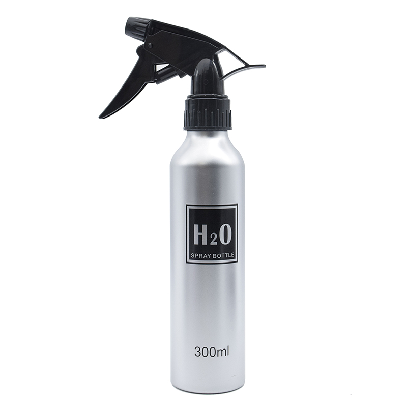 300ML Trigger Hair Salon Fine Mist Sprayer Reusable Hair Spray Bottle For Barber aluminium bottle