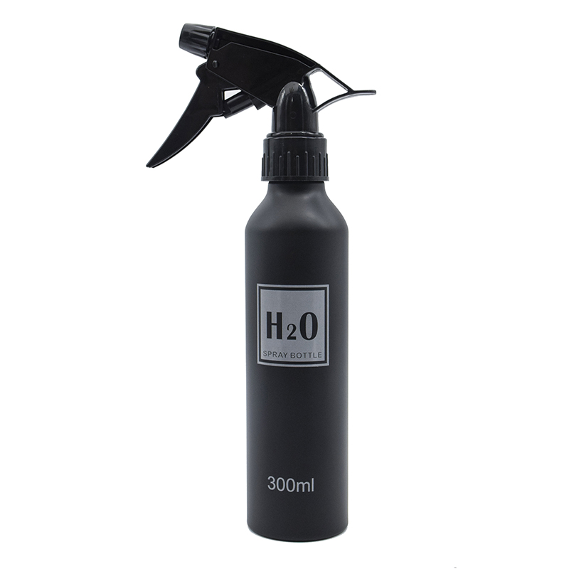 300ML Trigger Hair Salon Fine Mist Sprayer Reusable Hair Spray Bottle For Barber aluminium bottle