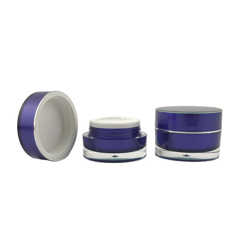 300g acrylic cosmetic straight round shape plastic cream jars