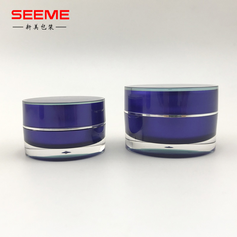 300g acrylic cosmetic straight round shape plastic cream jars