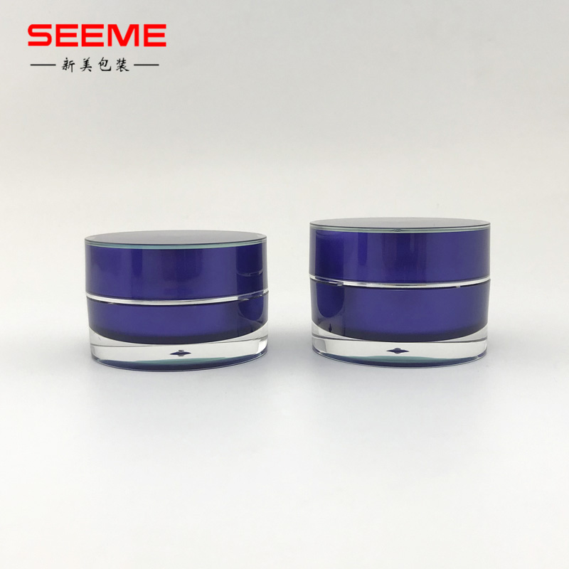 300g acrylic cosmetic straight round shape plastic cream jars