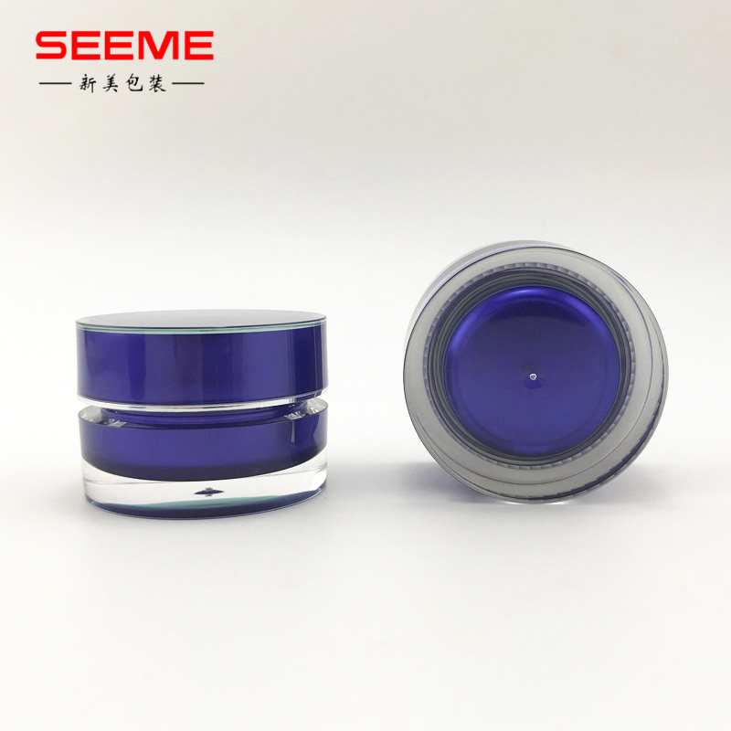 300g acrylic cosmetic straight round shape plastic cream jars