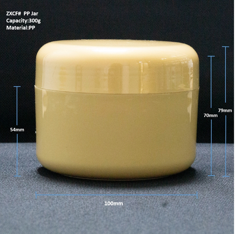 300g custom empty packaging 50g body scrub jars 500ml big body cream container PP plastic jars for skincare