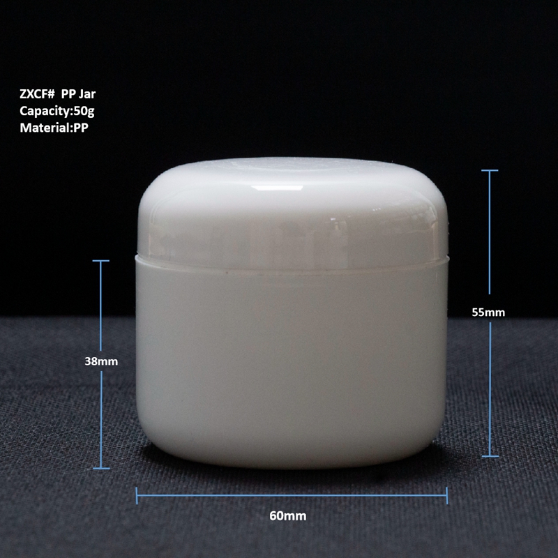 300g custom empty packaging 50g body scrub jars 500ml big body cream container PP plastic jars for skincare