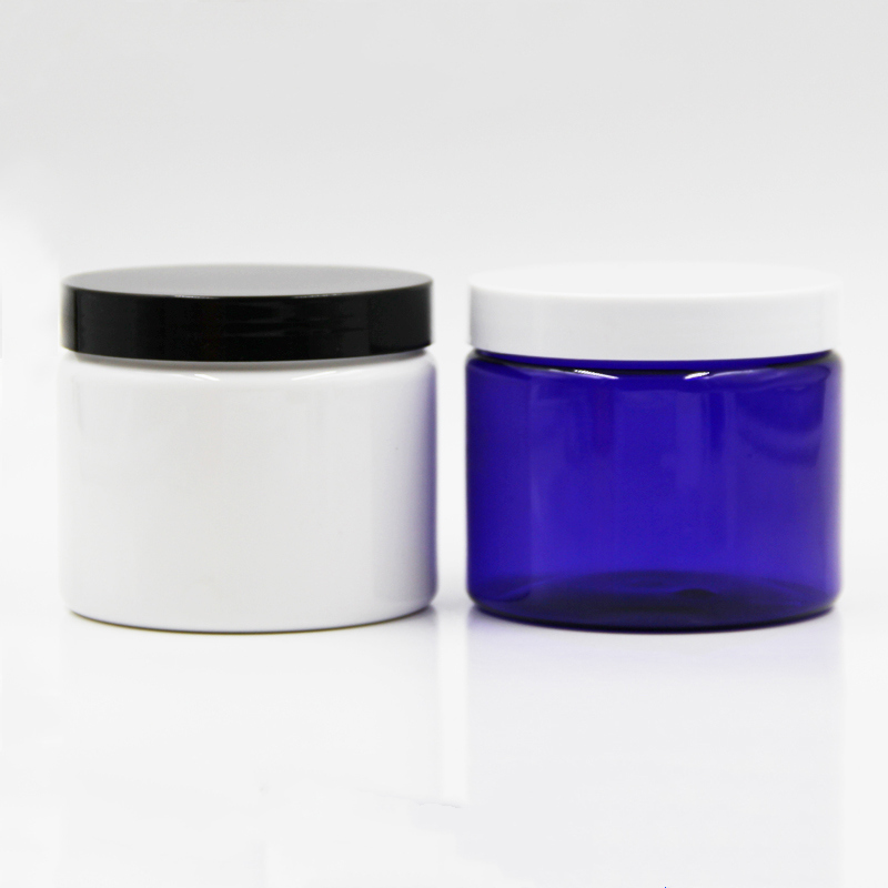 300g empty PET white cream jar cosmetic packaging material Skin Care Cream conditioner plastic jar