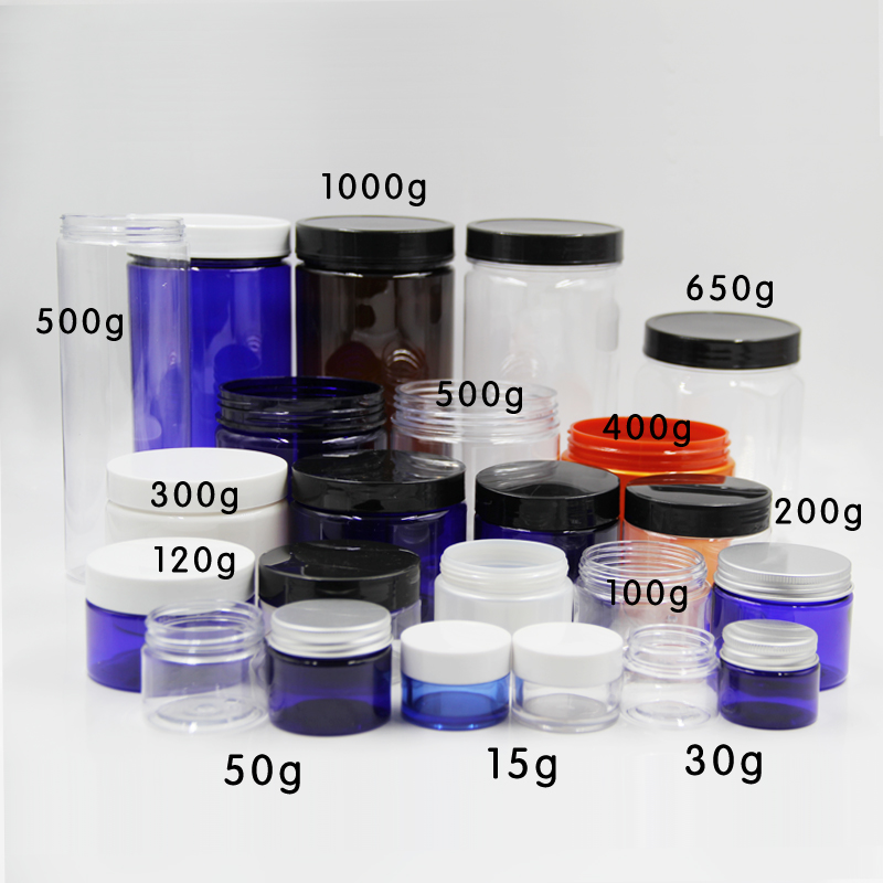 300g empty PET white cream jar cosmetic packaging material Skin Care Cream conditioner plastic jar