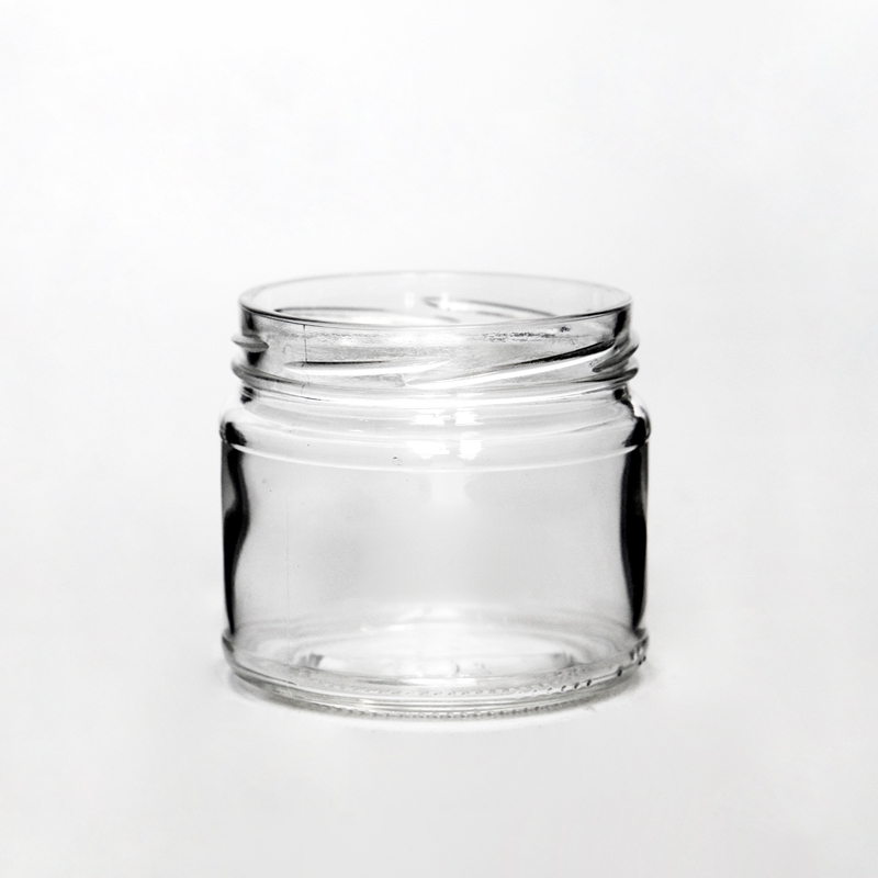 300ml 10oz Topsale Clear Glass Canning Jar/Glass Caviar Bottle/ Glass Jam Jar With Screw lid