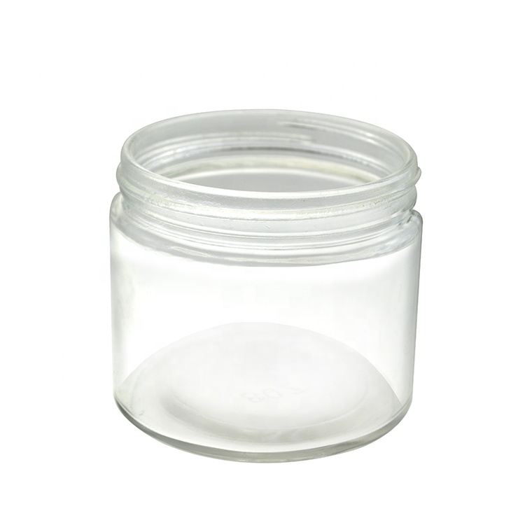 300ml/10oz Wide Mouth Airtight Round Sealed Storage Clear Glass Weed Jar With Lid