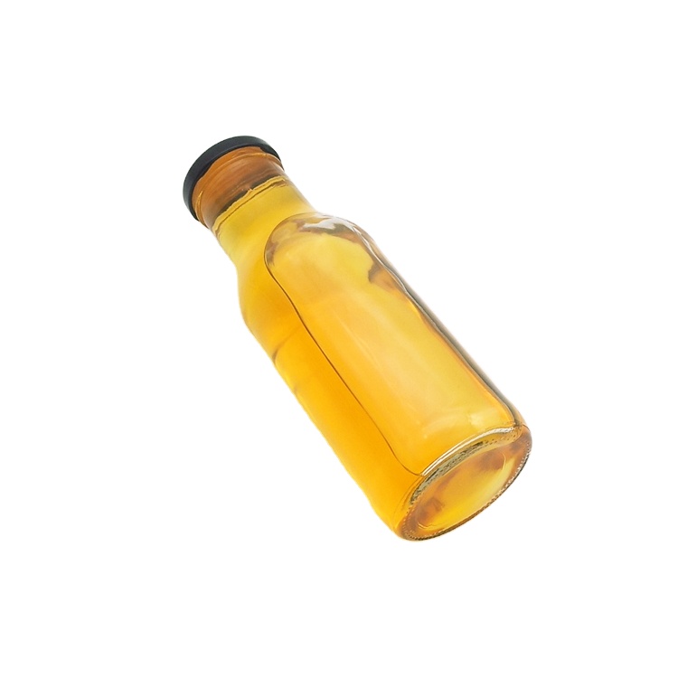 300ml 10oz glass bottle with metal cap for beverage drinking turmeric sauce chili sauce