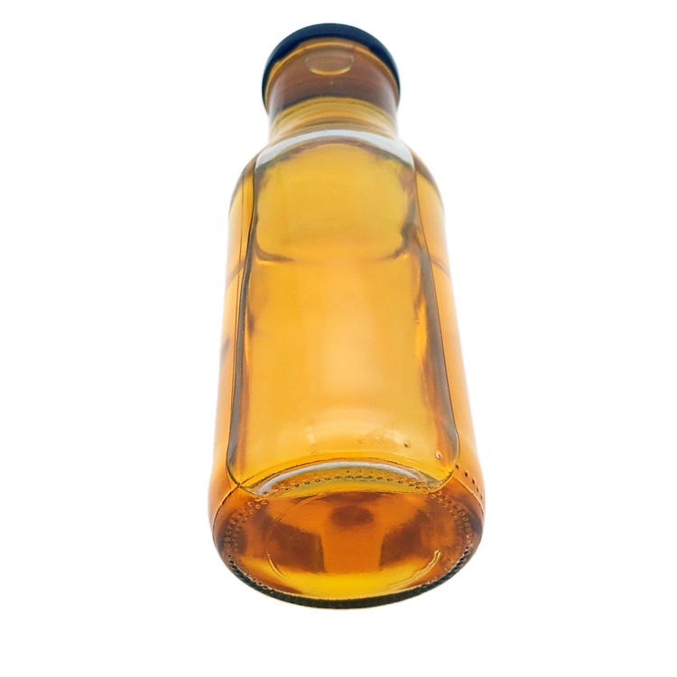 300ml 10oz glass bottle with metal cap for beverage drinking turmeric sauce chili sauce