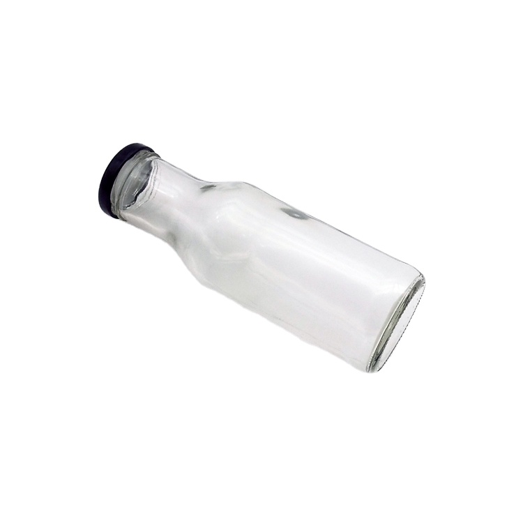 300ml 10oz glass bottle with metal cap for beverage drinking turmeric sauce chili sauce