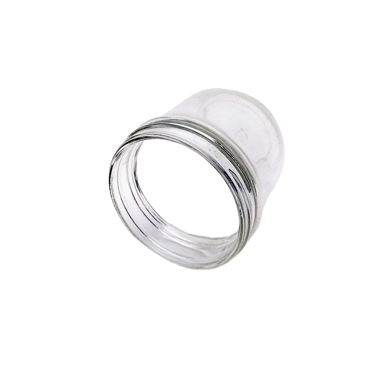 300ml 10oz wide mouth clear sealed glass caviar jar food storage mason jar with sliver metal lids