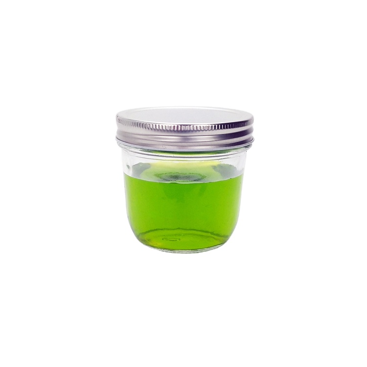 300ml 10oz wide mouth clear sealed glass caviar jar food storage mason jar with sliver metal lids