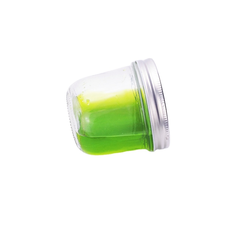 300ml 10oz wide mouth clear sealed glass caviar jar food storage mason jar with sliver metal lids